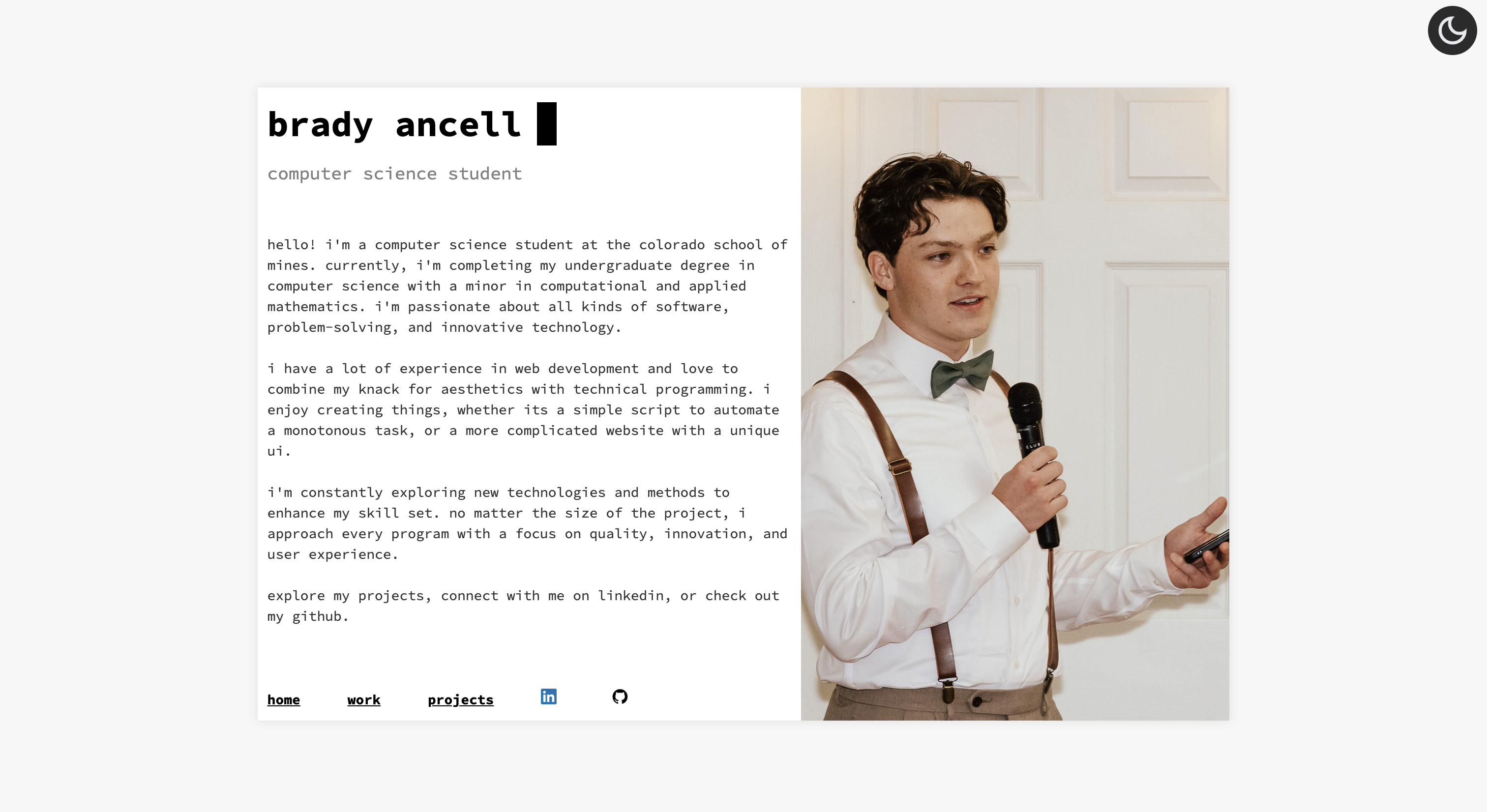 home page screenshot